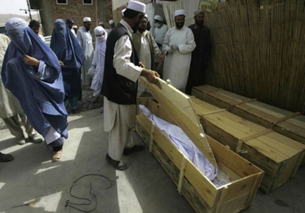 Aid Workers coffins Afghanistan