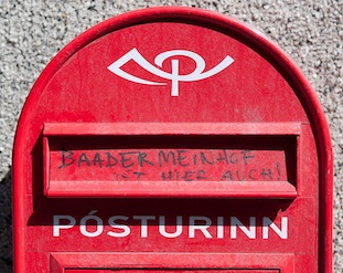 Baader-Meinhof gang post box