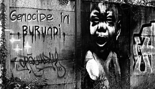 Genocide occurred in Burundi, Graffiti