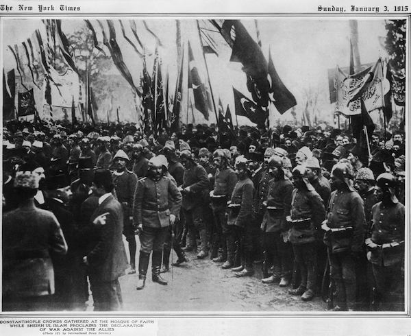 Picture of NYT Ottoman Empire Declares war 1915