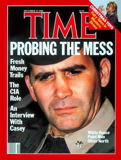 Time Magazine with Oliver North