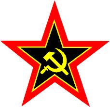 Communist symbol star with h&s