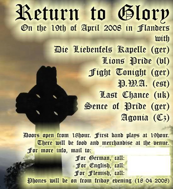 Blood and Honor flyer