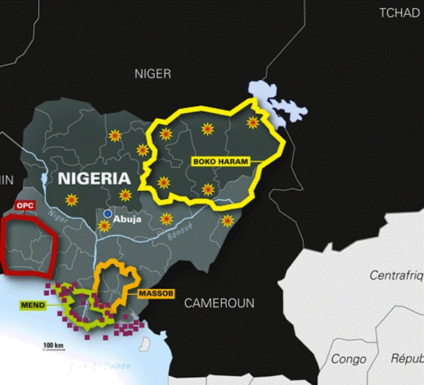 Boko Haram regional map