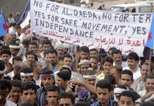 yemen protest-al-qaeda