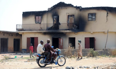JTF Nigeria-burnt-homes