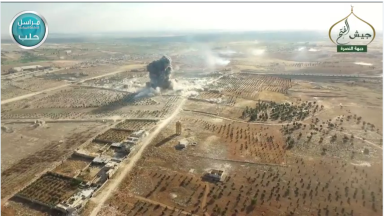 16-05-06-Al-Nusra-drone-footage-of-VBIED-attack-768x432