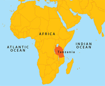 tanzania-facts-map