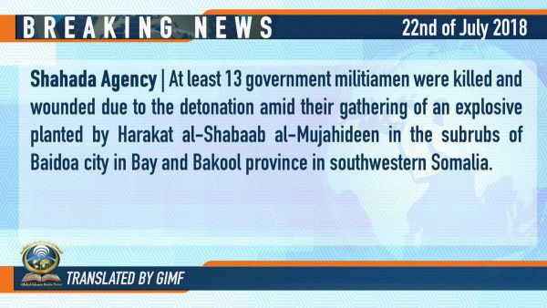 (Claim) Al Shabaab Claimed That At Least 13 Government Soldiers Were ...