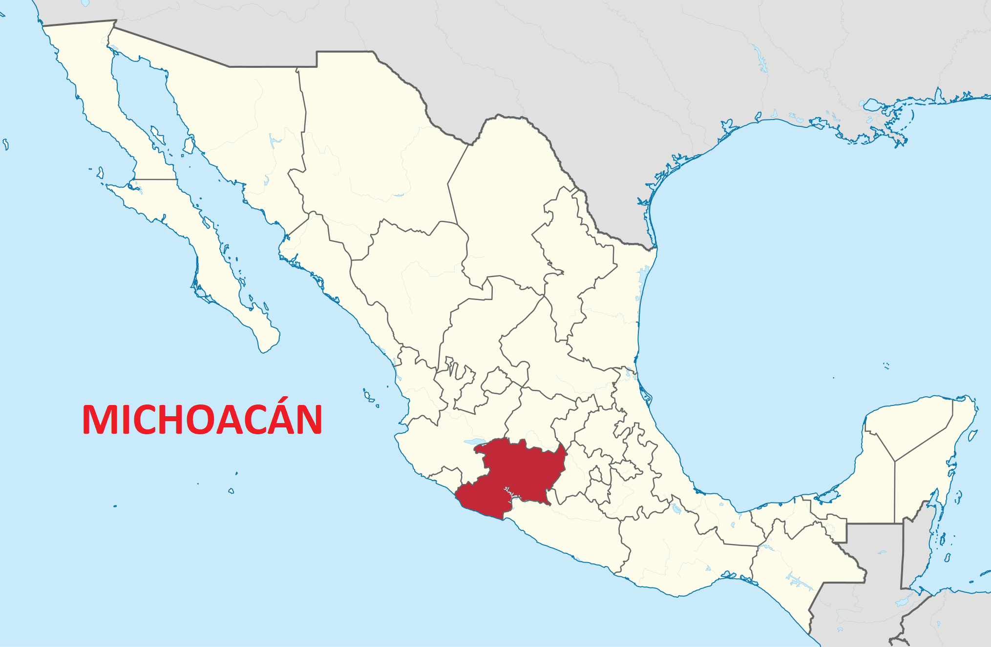 michoacan map