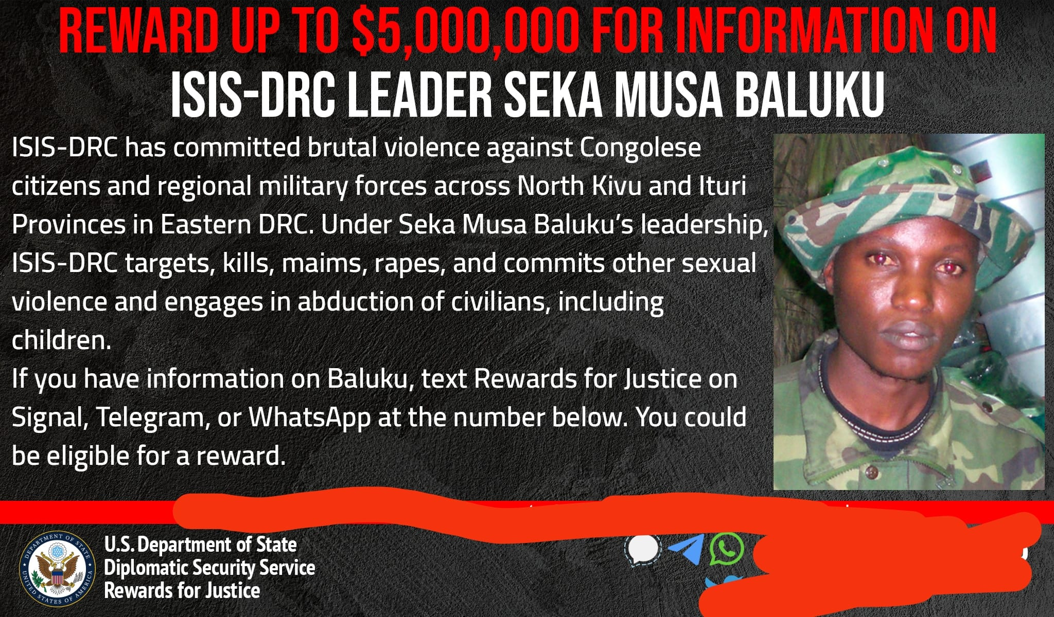Islamic State Central Africa (ISCA) Leader Seka Musa Baluku