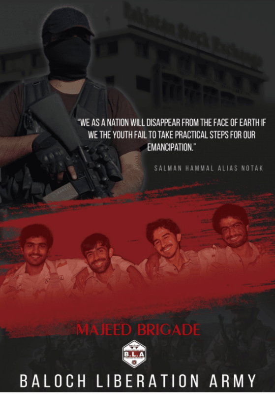 (Poster) Baloch Liberation Army (BLA) "Majeed Brigade" Balochistan ...