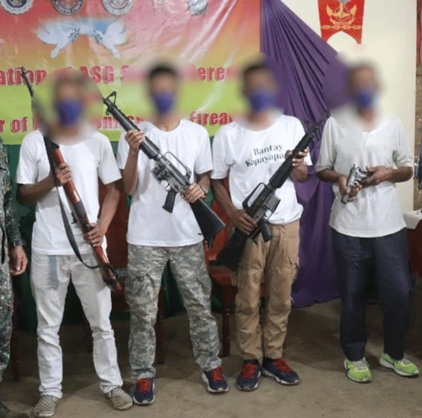 Five ASG/ISEA K&R Operatives Surrender with Weapons in Panamao, Sulu, Philippines – 25 November 2021