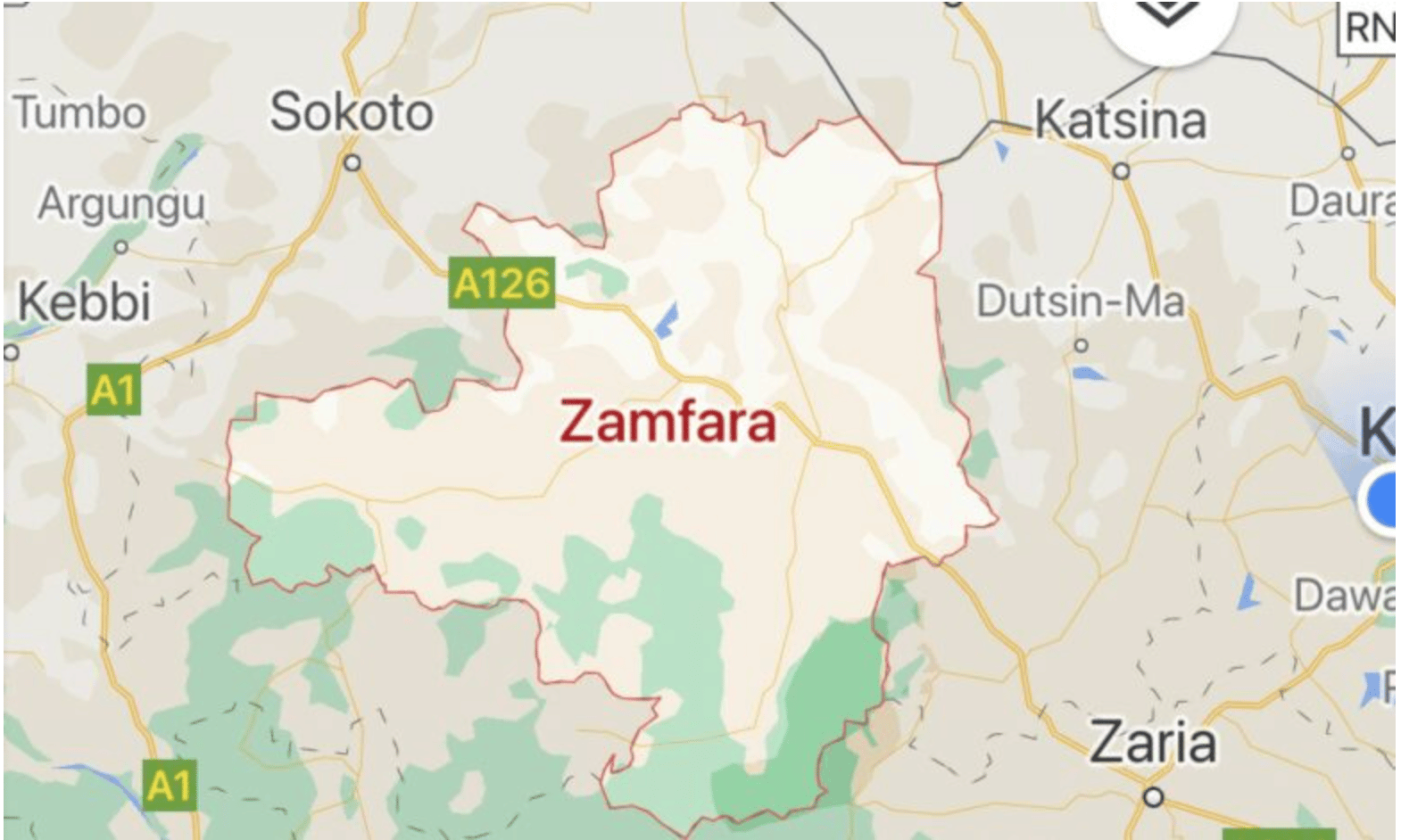 Three Bandits Captured As They Atttempt To Flee Zamfara Nigeria   Map.Zamfara State 