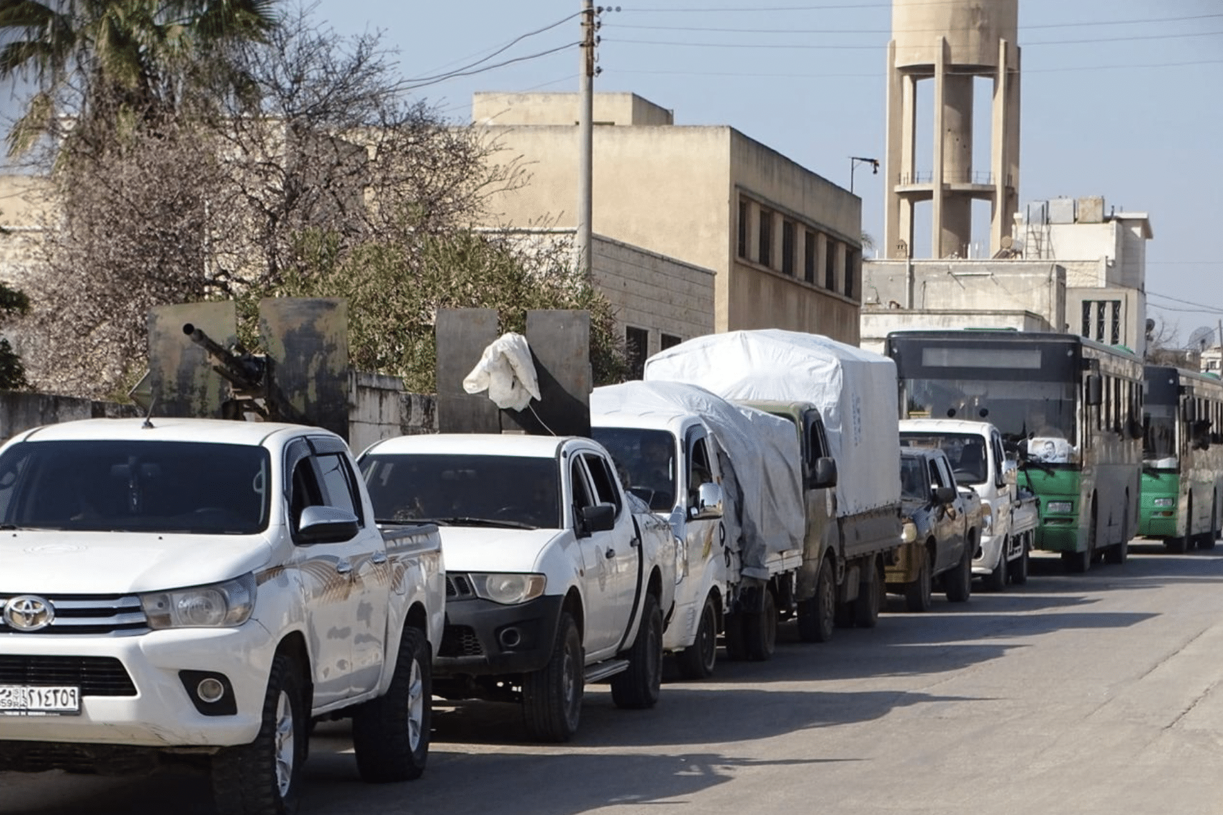 Islamic State Bombs Syrian Army Vehicle in the Jabal Amur area near Palmyra and Bombs Shia Militia Liwa al-Baqir Convoy Near Atria, East Hama, Syria - 21 February 2022