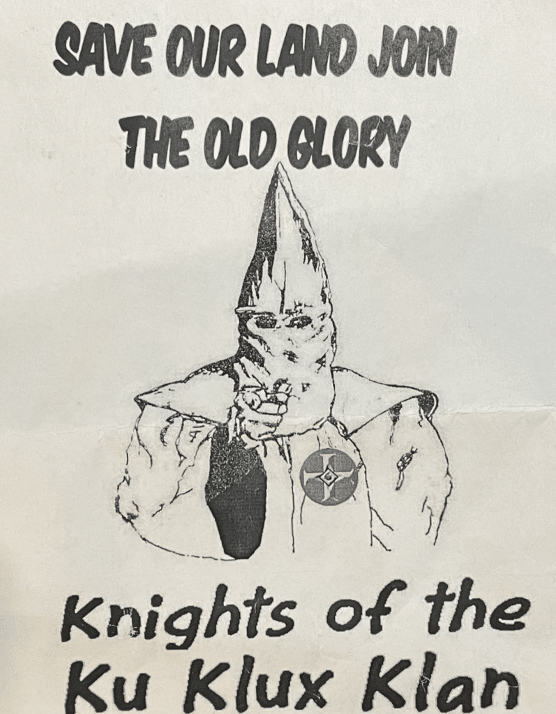 Photos Ku Klux Klan Kkk Recruitment Flyers “save Our Land Join The Old Glory” Found
