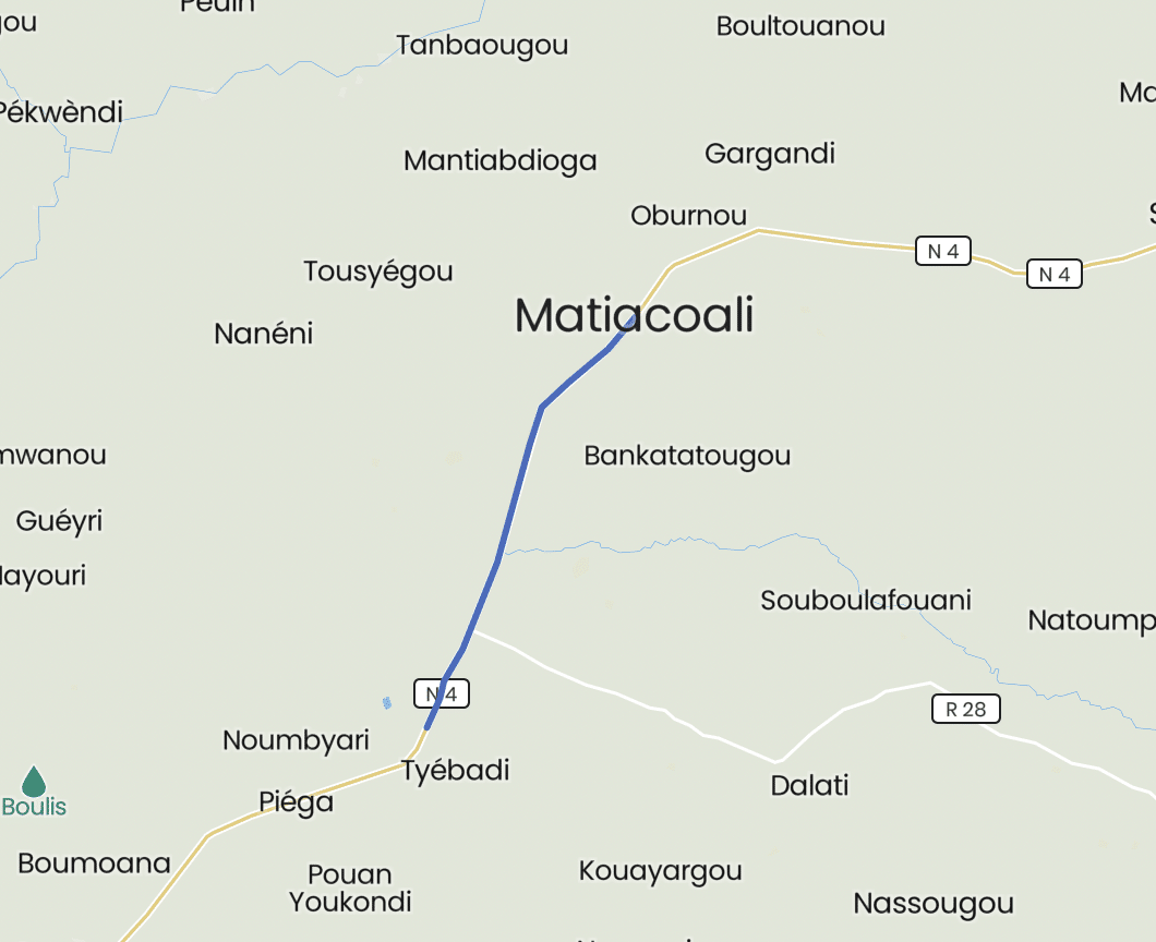 Logistics Supply Truck Carrying Food and Pharmaceutical Supplies To The Medical Center in Diapaga, Hijacked on RN4 Between Ougarou and Matiacoali, Gourma, Burkina Faso - 02 May 2022