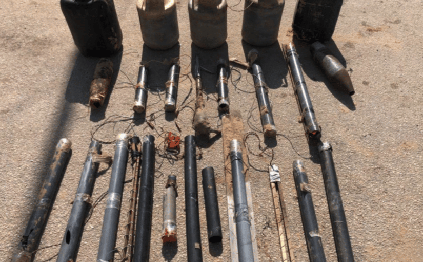 Islamic State in Sinai Yields communications equipment, weapons and IEDs in Al Mukata, Sinai, Egypt - 15 May 2022