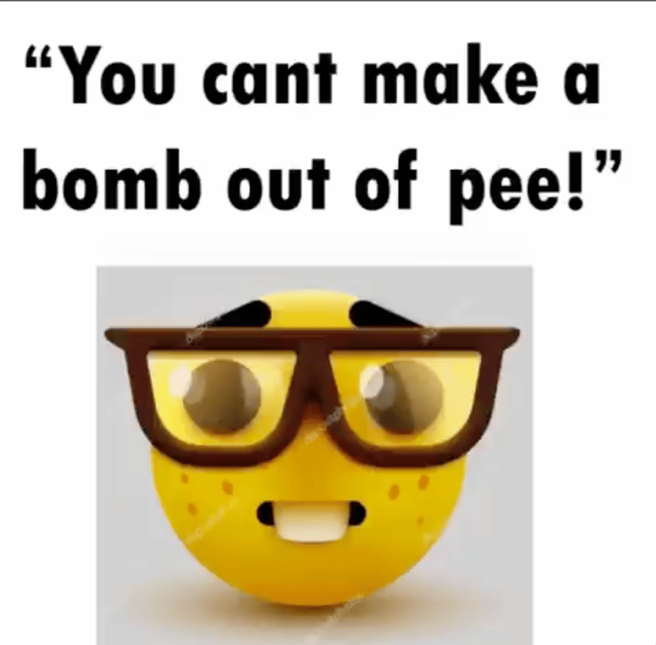 (Far Right Extremism / Instructional Manual) Eco-Facist Telegram Channel Share Instruction on How to Construct a Bomb out of Pee - 23 August 2022