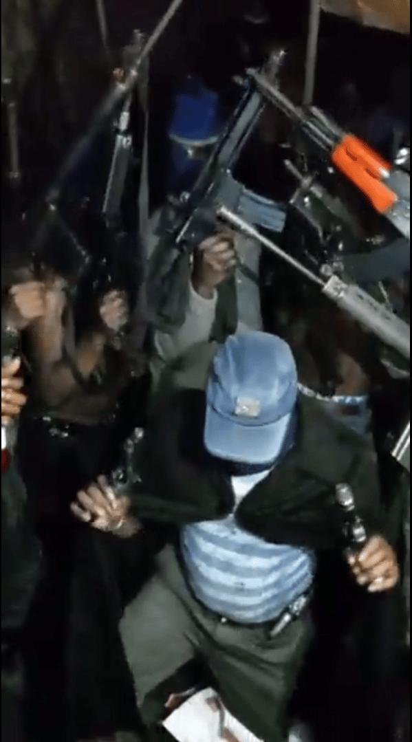 Armed Illegal Miners in the East Rand of Johannesburg, South Africa