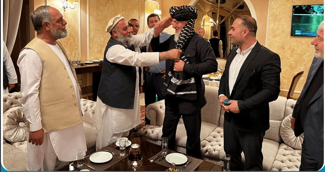 Taliban (IEA) Minister of Commerce and Industry, Nooruddin Azizi, Meeting With Chechyan Member of Russian State Duma, Adam Delimkhanov in Chechya, North Caucasus, Russia