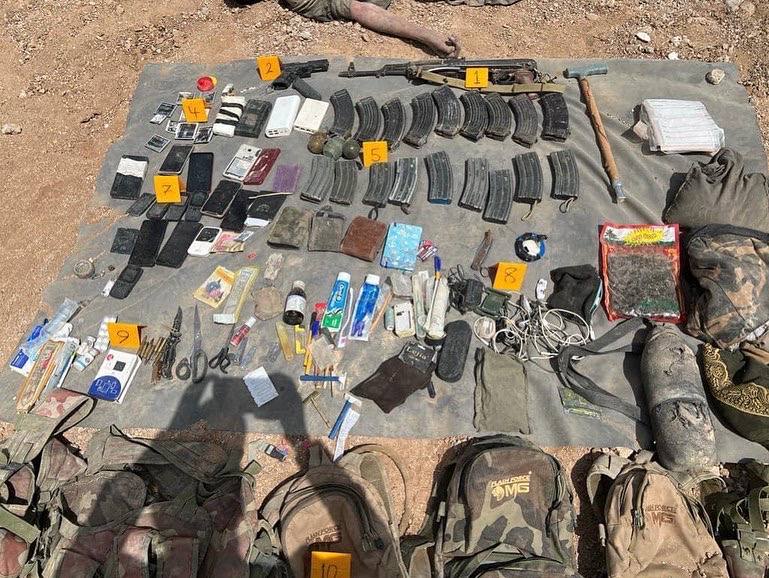 (Photos) Iraqi Security Forces Eliminate Six Alleged Islamic State (IS) Militants in a CTO in the Hamrin Mountains, Iraq - 21 August 2022