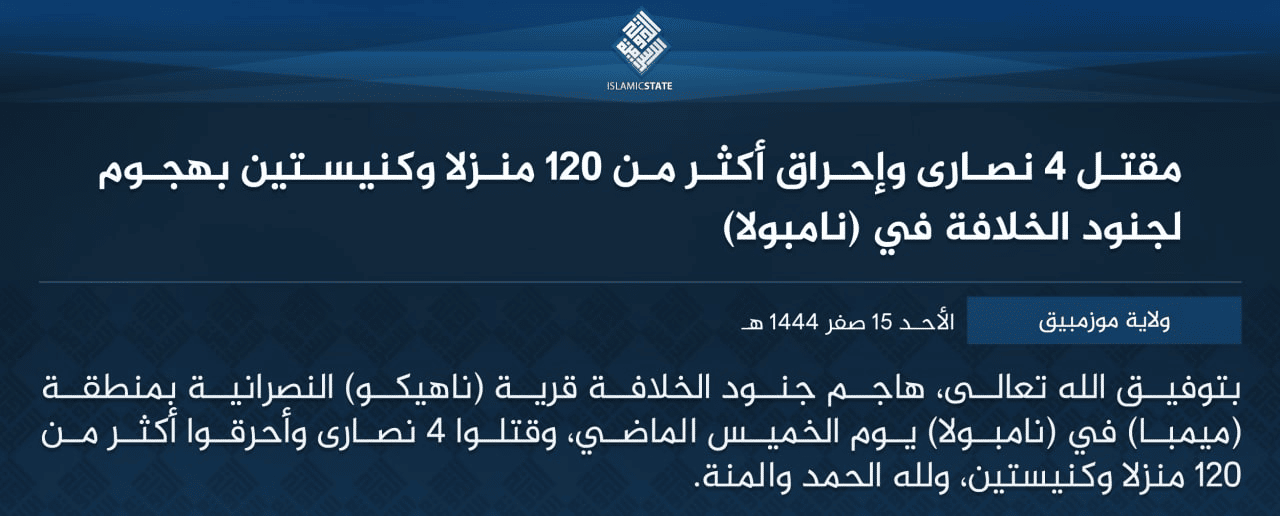 Jihad News | Islamic State Assaults a Christian Village in Memba