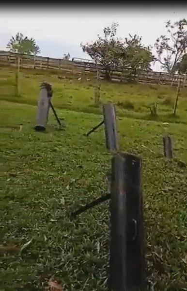 Revolutionary Armed Forces of Colombia (FARC-EP) Fighters Fended Off an Attack of the Ejercito de Liberacion Nacional (ELN) By Using Improvised Mortars, Arauquita, Arauca, Colombia - 24 October 2022