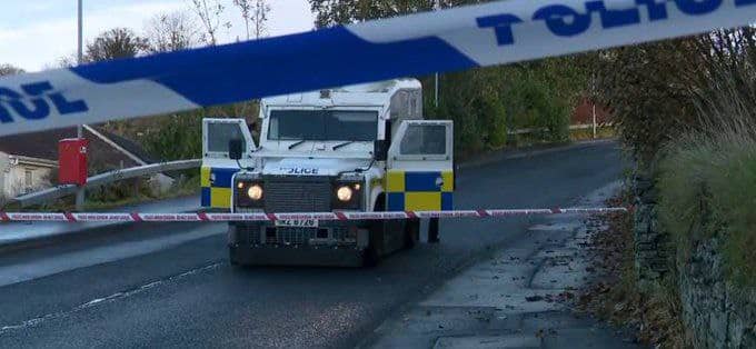 An Improvised Explosive Attack (IED) Was Carried Out Against a Police Unit Aboard a Patrol Vehicle, Strabane, County Tyrone, Norhtern Ireland, United Kingdom - 20 November 2022