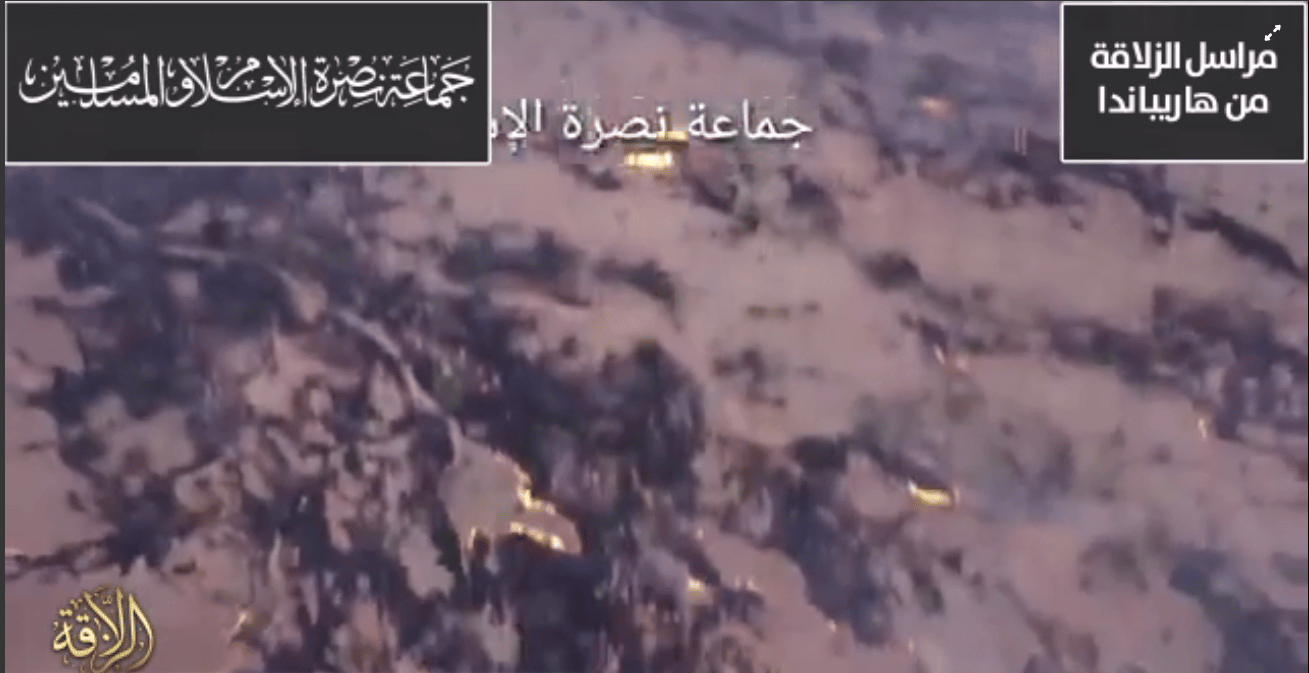Jama’a Nusrat ul-Islam wa al-Muslimin (JNIM) Releases Drone Footage of Battle With Islamic State Greater Sahara (ISGS) Between Haroum and Tadjalalt, Menaka, Gao Region, Mali