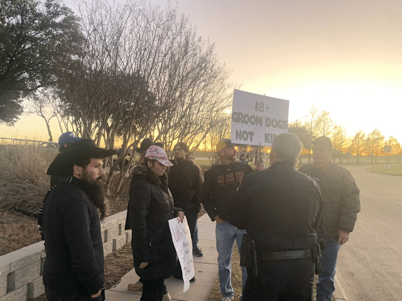 (Video) Aryan Freedom Network (AFN) Drag Queen (LGBTQ) Protest in Grand Prairie, Dallas-Fort Worth Area, Texas, United States - 17 December 2022