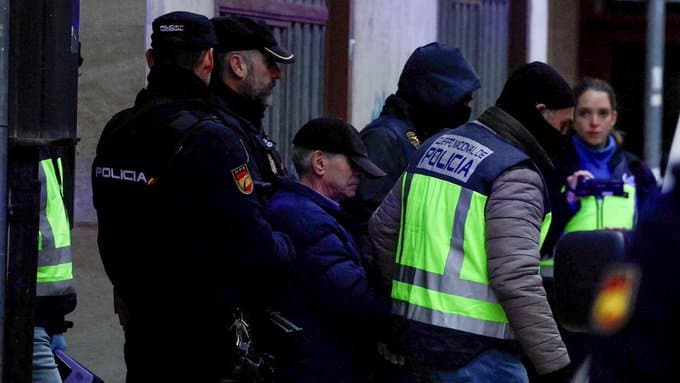 A 74-Year-Old Suspect Was Arrested in Connection with the November 2022 Explosive Letters Sent to Prime Minister Sanchez, Miranda de Ebro, Burgos, Castile and León, Spain - 25 January 2023