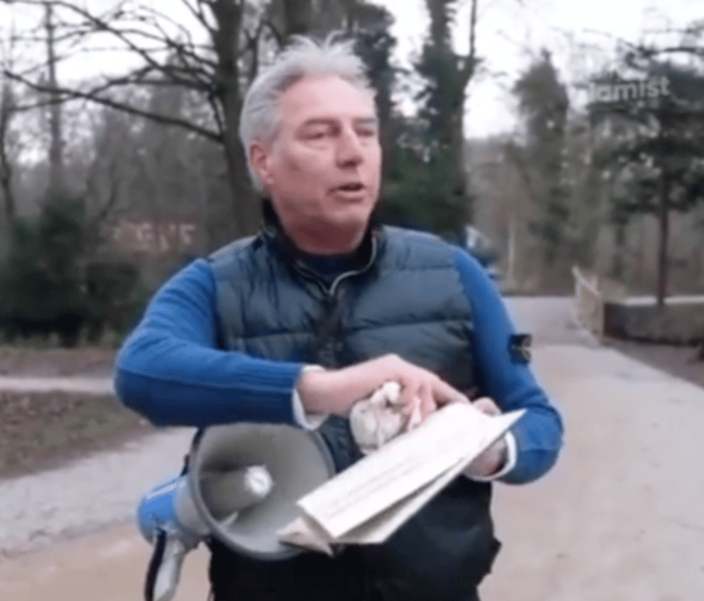 Patriotic Europeans Against the Islamisation of the West PEGIDA Leader, Edwin Wagensveld, Destroys Quran Outside The Hague, Netherlands - 23 January 2023