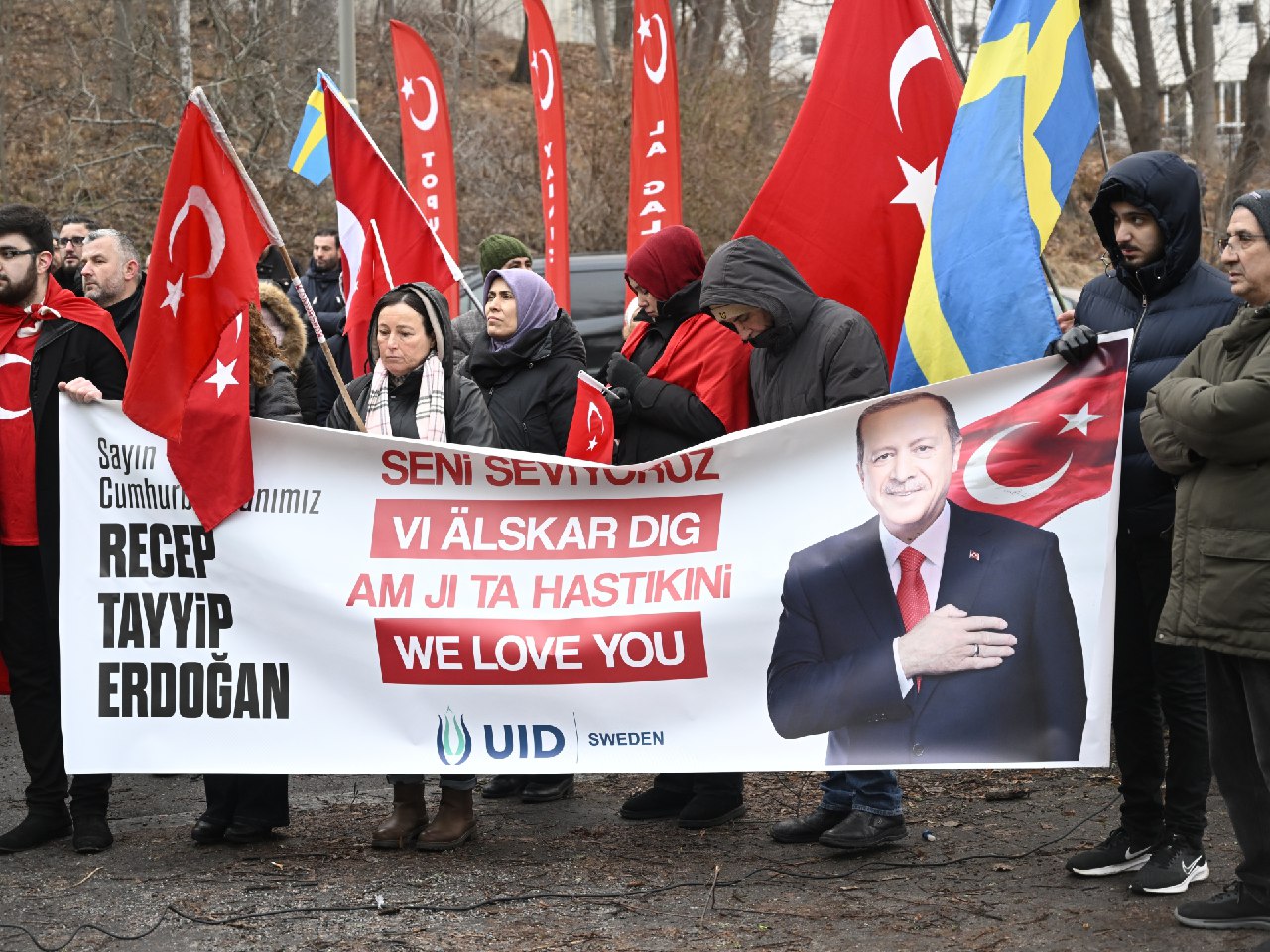 Turkey Condemned Far-Right Politician Burning a Quran during an Islamophobic Protest in Stockholm, Sweden - 23 January 2023