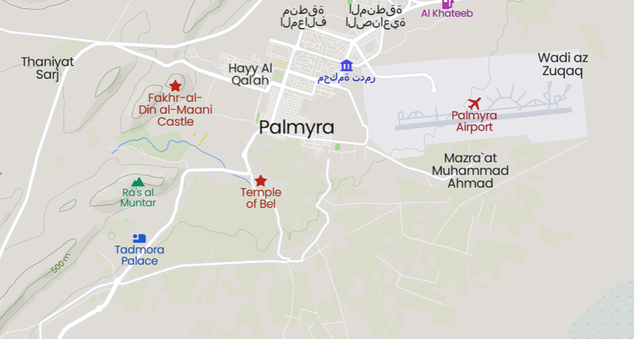 Palmyra, East of Homs, Syria