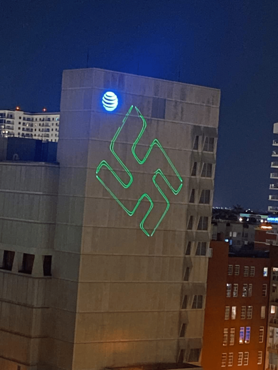 TRAC Incident Report: Goyim Defense League (GDL) Projects Anti-Semitic Imagery on a Building in Front of the FBI Headquarters in West Palm Beach, Florida, United States - 14 January 2023