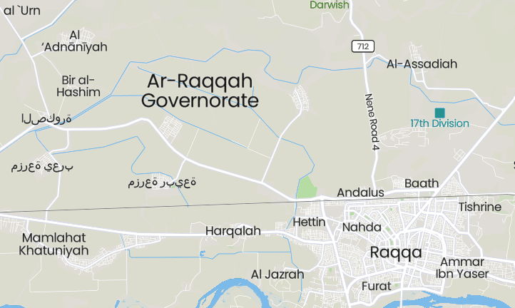 TRAC Incident Report: Suspected Islamic State (IS) Improvised Explosive Device (IED) Attack Targeting a Syrian Democratic Forces (SDF) Vehicle on al-Manakher Road, East of Raqqa, ar-Raqqa Governorate, Syria - 3 January 2023