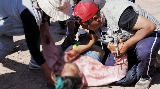 Clashes Between Former President Castillo's Supporters and Security Forces Resulted in 17 Killed Among the Demonstrators, Juliaca, San Román Province, Puno Region, Peru - 11 January 2022