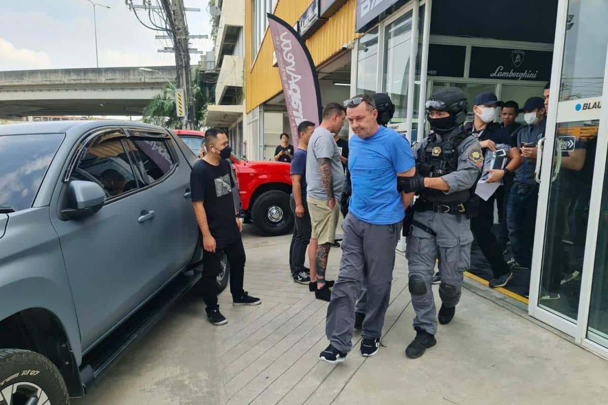 Wanted British Organized Crime Boss, Richard Wakeling, Captured After Five Years on the Run, Bangkok, Thailand - 12 February 2023