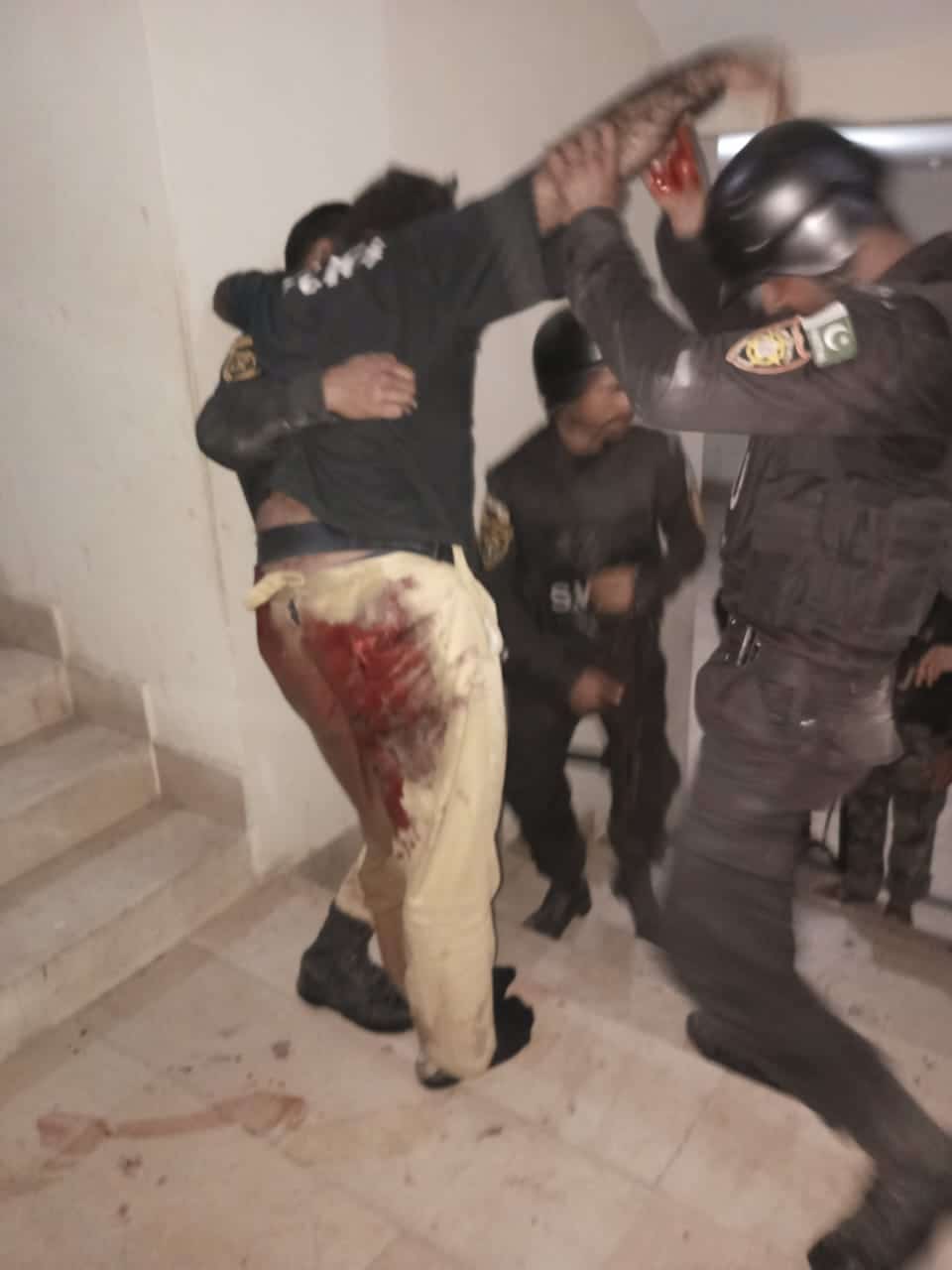 Tehreek-e-Taliban Pakistan (TTP) Militants Took Over the Police Headquarters, Karachi, Sindh Province, Pakistan - 18 February 2023