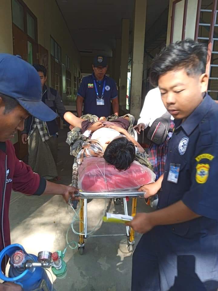 An Improvised Explosive Device (IED) Blast at a Train Station Killed Three and Injured 9 Others, Nyaunglebin, Bago, Myanmar - 14 February 2023