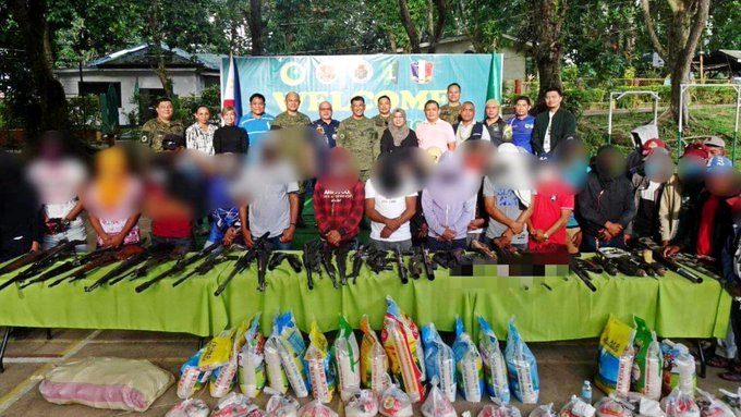 29 Bagsamoro Islamic Freedom Fighters (BIFF) Surrender to the Philippines Army in Sultan Kudarat, Maguindanao del Norte, Mindanao, Philippines - 23 February 2023
