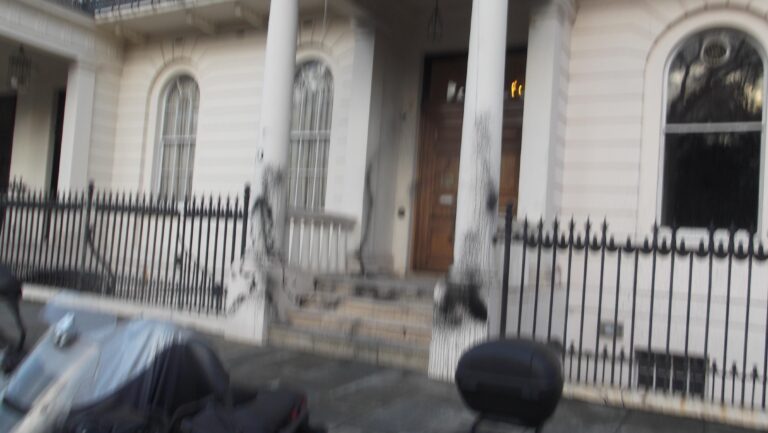 Suspected Anarchists Vandalized the Facade of the Italian Cultural Institute in London, United Kingdom - 27 February 2023