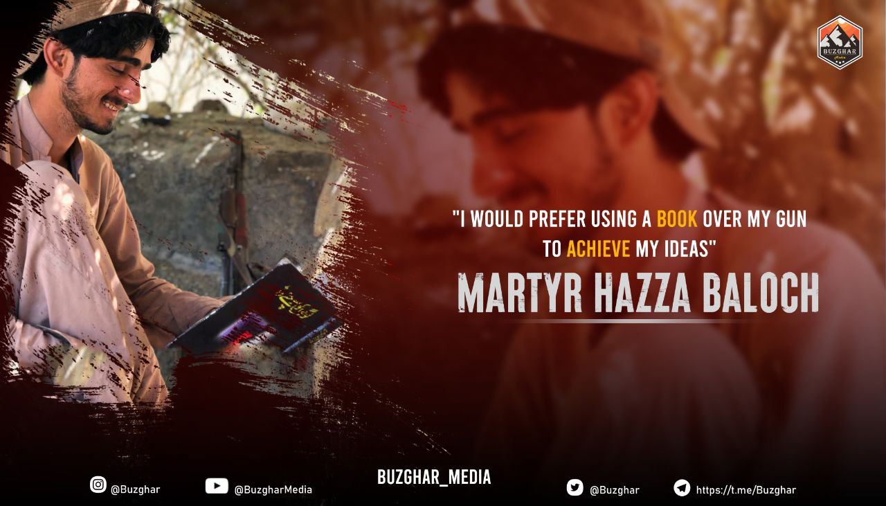 Balochistan Separatist Movemnet Allied Media Published Propaganda Poster Featuring 'Martyr' Hazza Baloch