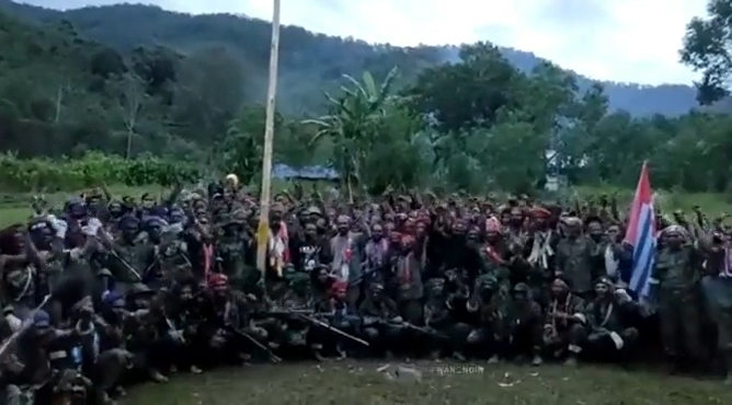Armed Free Papua Movement (OPM) Rebels Released a New Propaganda Video, Papua, Indonesia - 22 February 2023