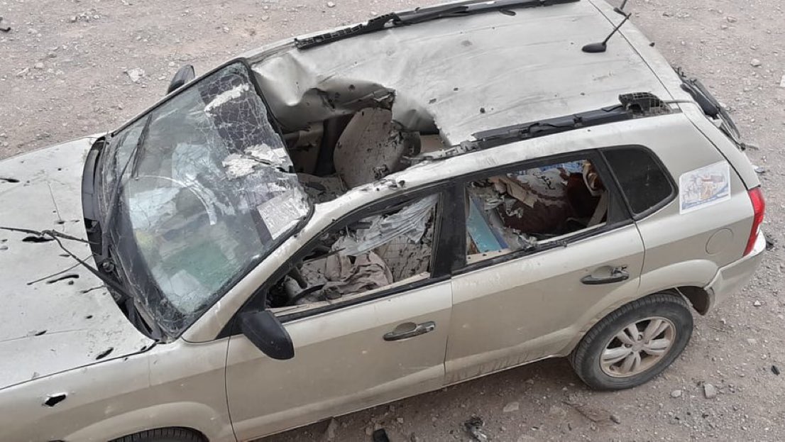(Photos) Houthi (Ansrallah) Militants Target a School with a Weaponised Drone, in Hajar District, Northwest Al-Dhalea, Yemen - 13 March 2023