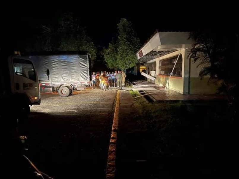 Militants of the National Liberation Army (ELN) Attack a Military Base with Multiple Improvised Explosive Devices (IEDs), Saravena, Arauca, Colombia - 17 march 2023