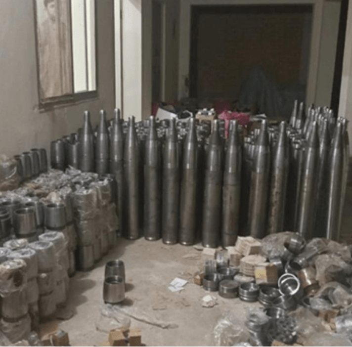 Cache of Arms, Ammunition and Rockets Discovered in Baloch Liberation Army (BLA) or Balochistan Liberation Front (BLF) Hideout in Rehman Kahu, Chaman, Balochistan, Pakistan - 20 March 2023