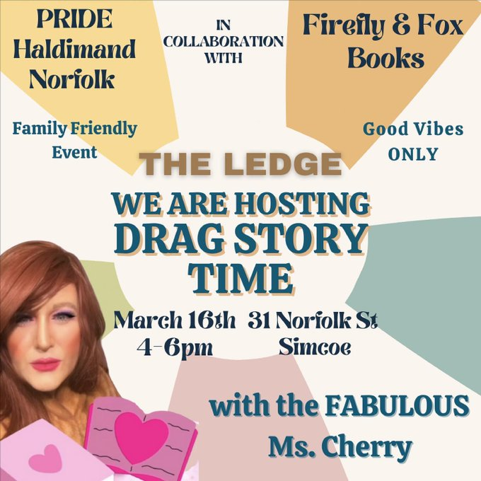 (Poster) Nationalist 13 (NS13) Plans to Protest a Drag Queen Story Hour in Simcoe, Norfolk County, Ontario, Canada - 15 March 2023
