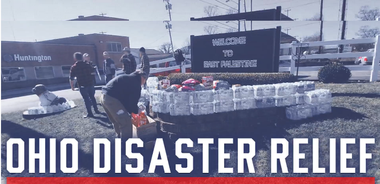 (Video) Patriot Front (PF) Organizes a Disaster Relief after Train Derailment in East Palestine, Ohio, United States - 15 February 2023